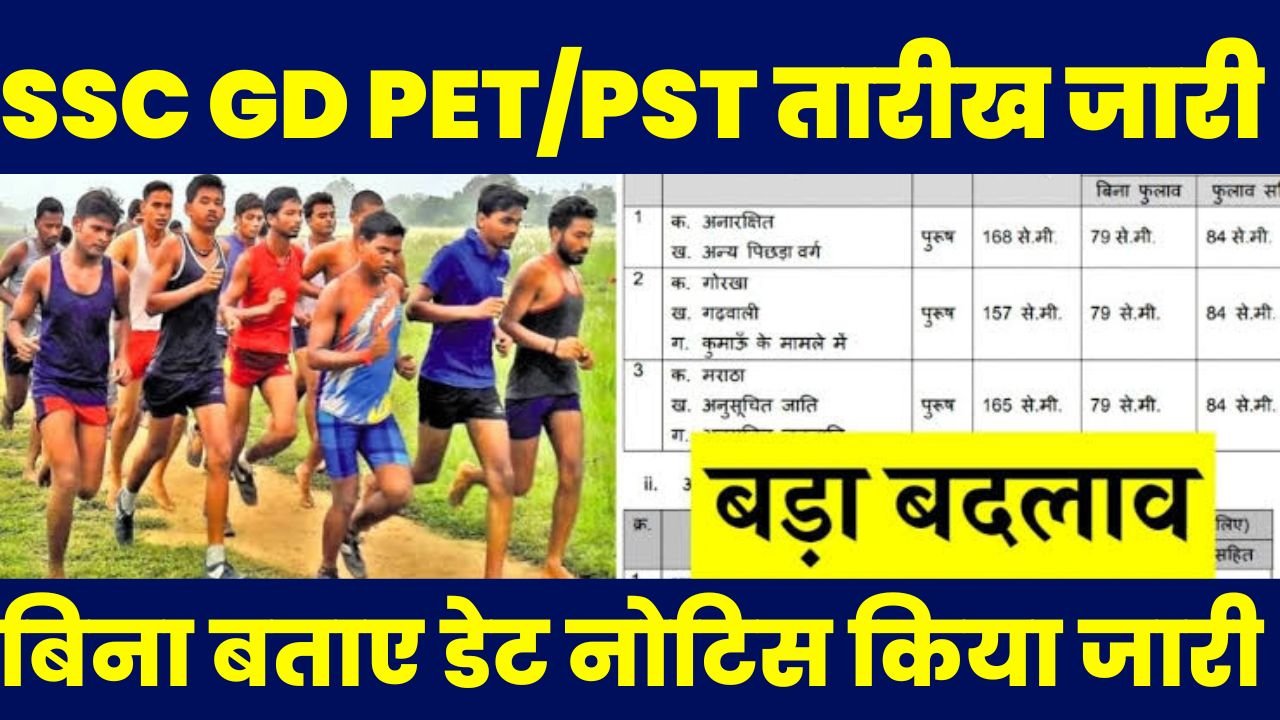 SSC GD Physical Test Date 2024 : रिजल्ट के बाद एसएससी जीडी का फिजिकल टेस्ट इस दिन से शुरू, फिजिकल में हुआ बड़ी बदलाव ?